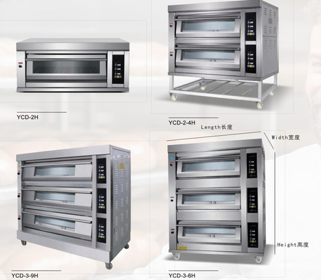 오븐 380v 빵 케이크 원판피자 6.6KW를 굽는 상업적 전기 가스