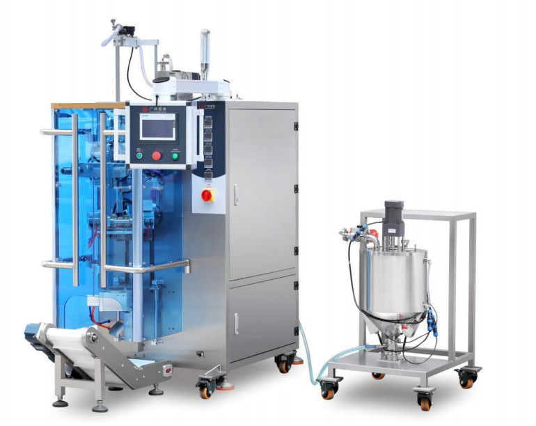 서보 모터로 곤포기 5.5 kw Sus304 액체 포장을 채우는 서보 기구에 의한 열처리 봉합